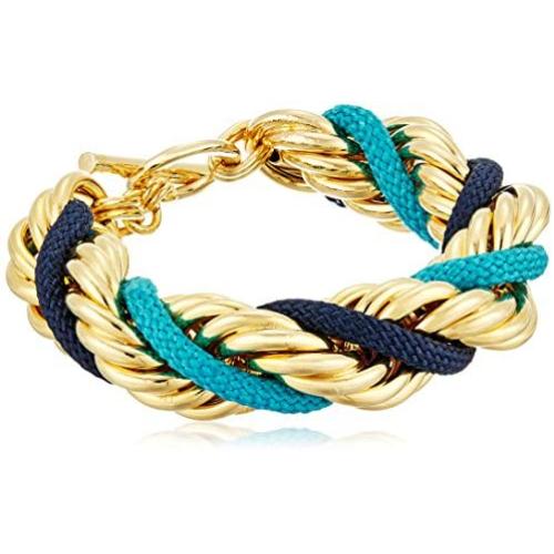 24k Gold Plated Made in New York Turquoise Lapis Solidate Statement Vintage Necklace Rope Chain Earring Pearl Bracelet Gift