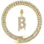 FW Jewelry Bling Iced Out Silver Gold Dripping Initial Letter Pendant Diamond Tennis Chains for Men Women in A to Z