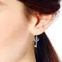 Key to My Loving Heart Lock .925 Sterling Silver Dangle Earrings Key to My Loving Heart Lock .925 Sterling Silver Dangle Earrings