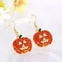 iWenSheng Halloween Pumpkin Earrings Red - Hypoallergenic Crystal Dangle Earring for Women Holiday Night Costume Jewelry Smiling Face Pumpkin Drop Earrings, Fun and Festive iWenSheng Halloween Pumpkin Earrings Red - Hypoallergenic Crystal Dangle Earring for Women Holiday Night Costume Jewelry Smiling Face Pumpkin Drop Earrings, Fun and Festive
