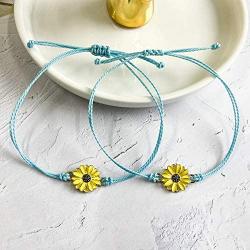 YANCHUN Long Distance Bracelet for Best Friends Handmade Wave Bracelet for Women Girls Promise Friendship Bracelet for 2