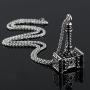 Beraspot Titanium Stainless Steel Large Thor Viking Hammer Pendants Necklace for Men Boys,Gold Chain Length:21.6Inch