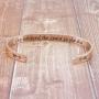 Joycuff Rose Gold Inspirational Cuff Bracelets for Women Motivational Encouragement Birthday Gifts for Mantra Jewelry Funny Stainless Steel Bangle for Her