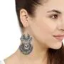 Zephyrr Fashion Turkish Style Beaded Layered Chandbali Earrings Statement Jewelry for Women (JAE-4887)