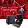 Pendant Necklace with Gift Box, Valentines Gifts for Her, Valentines Day Gifts Girlfriend, Jewelry For Women,Birthday/Anniversary Christmas Crystals Jewelry Gifts for Women Mom/Wife/Best Friend, Blue