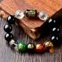 Jewdreamer 8PCS Feng Shui Good Luck Bracelets for Men Women Five-Element Obsidian Bead Lucky Charm Pi Xiu Pi Yao Bracelet Chinese Dragon Attract Good Luck and Wealth Jewelry Adjustable Elastic Jewdreamer 8PCS Feng Shui Good Luck Bracelets for Men Women Five-Element Obsidian Bead Lucky Charm Pi Xiu Pi Yao Bracelet Chinese Dragon Attract Good Luck and Wealth Jewelry Adjustable Elastic