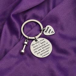 AKTAP Personal Trainer Gift Workout Gifts Funny Personal Trainer Keychain for Bodybuilder Personal Trainer Instructor Workout Coach
