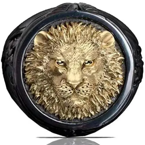 Lion Head Ring for Men, Norse Viking Lion Ring Vintage Engraved Carved Band Rings, Lion Totem Ring, Punk Hip Hop Lion Signet Ring, Amulet Ring, Viking Animal Jewelry Gift for Men Boys Lion Head Ring for Men, Norse Viking Lion Ring Vintage Engraved Carved Band Rings, Lion Totem Ring, Punk Hip Hop Lion Signet Ring, Amulet Ring, Viking Animal Jewelry Gift for Men Boys