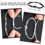 Hicarer Yin Yang Necklaces for Friends with Adjustable Matching Cord Bracelets, Earrings and Key Chains for Friendship Jewelry Valentines Day Boyfriend Girlfriend Relationship Supply