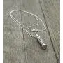 925 Sterling Silver Traveler’s Prayer Mezuzah Pendant & Prayer Box Charm Pendant on 19.5” Box Chain Necklace - Ideal Men & Women Protection Jewelry Gift