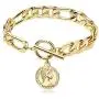 FAMARINE Charm Bracelets for Women 4MM, Gold Chain Cuban Link Mens Bracelet for Teen Girls Friendship Bracelets Gift Toggle Clasp, 18K Gold FAMARINE Charm Bracelets for Women 4MM, Gold Chain Cuban Link Mens Bracelet for Teen Girls Friendship Bracelets Gift Toggle Clasp, 18K Gold