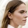 PAVOI 14K Gold Plated Sterling Silver Split Hoop Huggie Earrings in Rose Gold, White Gold and Yellow Gold