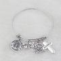 Gzrlyf Military Mom Wife Bracelet Expandable Wire Bangle Jewelry Gifts for Women