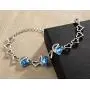Leafael Infinity Love Heart Link Bracelet with Birthstone Crystal, Womens Gifts, Silver-Tone, 7'' with 2'' Extender Leafael Infinity Love Heart Link Bracelet with Birthstone Crystal, Womens Gifts, Silver-Tone, 7'' with 2'' Extender