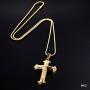 Gold Crucifix Necklace 20 Time More 14 Ct (Karat) Gold Filled Overlay Than Other Cheap Jewelry with A 22'' Chain (inch) Beautiful Jesus Cross USA Made!