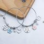 Friendship Bracelets for 2 BFF Heart Jewelry Christmas Birthday Gift for Friends Side by side or miles apart(BR-Sidebyside)