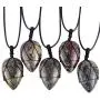 SUNYIK Handmade Bullet Teardrop Crystal Point Pendant Necklace for Women Men SUNYIK Handmade Bullet Teardrop Crystal Point Pendant Necklace for Women Men