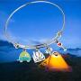 FUSTMW Travel Camper Bracelet Camping Charm Bangle RV Travel Trailer Camping Jewelry Gift for Women Best Friend