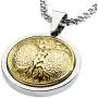 GESTALT COUTURE Unique Tungsten Medallion Necklace. Stainless Steel Tree of Life Inlay with 18kt Gold Plating. GESTALT COUTURE Unique Tungsten Medallion Necklace. Stainless Steel Tree of Life Inlay with 18kt Gold Plating.
