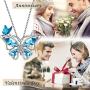 Aurora Tears Butterfly Jewelry Women 925 Sterling Silver Butterflies Necklace/Earrings/Rings Wedding Gift