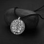 Chengxun Moon Goddess Lotus Flower Evil Eye Amulet Charm Necklace Talisman Wiccan Jewelry