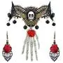 UDORA Gothic Halloween Bat Lace Choker Statement Necklace Earrings Jewelry Set UDORA Gothic Halloween Bat Lace Choker Statement Necklace Earrings Jewelry Set
