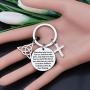 CYTING May Those Who Love Us Love Us Irish Blessing Keychain with Celtic Trinity Knot Good Luck Jewelry Long Distance Relationship Going Away Gifts for Family Friends