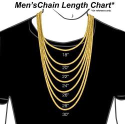 14K Gold 2mm Twisted Mariner/Marina Link Chain Necklace- Choose Your Color - 16''-24''