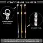 Hicarer 12 Pieces Stainless Steel Chain Extender Adjustable Necklace Extender Chain with Lobster Clasp Hicarer 12 Pieces Stainless Steel Chain Extender Adjustable Necklace Extender Chain with Lobster Clasp