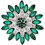 seven wolves All-Match Accessories Brooches Wedding Bridal Big Crystal Rhinestone Bouquet Brooch Pin for Women