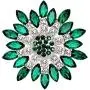 seven wolves All-Match Accessories Brooches Wedding Bridal Big Crystal Rhinestone Bouquet Brooch Pin for Women