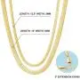 Fiusem Gold Necklaces for Women, 14K Gold Plated Snake Chain Necklace Herringbone Choker Necklaces for Women Fiusem Gold Necklaces for Women, 14K Gold Plated Snake Chain Necklace Herringbone Choker Necklaces for Women