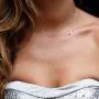 TseanYi Cross Pendant Necklace Chain Silver Sidesway Cross Choker Necklace Short Chain Religion Necklace Jewelry for women and Girls (Silver)