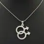 VNOX Jewelry Stainless Steel Simple Gay Pride Rainbow Pendant Symbol Sign Mens Necklace, VNOX Jewelry Stainless Steel Simple Gay Pride Rainbow Pendant Symbol Sign Mens Necklace,