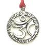 Trilogy Jewelry Pewter Circular Ohm with Border Chain Necklace/Pendant