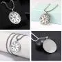VASSAGO Stainless Steel First Pentacle of Jupiter Pendant Necklace Key of Solomon Seal Kabbalah Pagan Talisman Amulet Jewelry for Men and Women