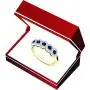 Dazzlingrock Collection 10K Round White Diamond & Gemstone Bridal Stackable Wedding Band Swirl Ring, Yellow Gold