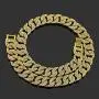 HUAMING 13mm Mens Iced Out Chain Necklace Hip Hop Gold Tone CZ Miami Cuban Link Chain Choker Necklace 18-26inchs HUAMING 13mm Mens Iced Out Chain Necklace Hip Hop Gold Tone CZ Miami Cuban Link Chain Choker Necklace 18-26inchs