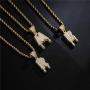 cmoonry Original Design Irregular Initial Necklace 24'' Gold Twist Chain 26 Letters Pendant Necklace for Men Women Hip Hop Jewelry Party Gift