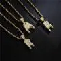 cmoonry Original Design Irregular Initial Necklace 24'' Gold Twist Chain 26 Letters Pendant Necklace for Men Women Hip Hop Jewelry Party Gift