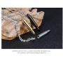 FCZDQ Bullet Ashes Necklace Holder Memorial Keepsake Stainless Steel Urn Pendant Necklace Cremation Jewelry