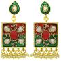 Aheli Indian Traditional Bollywood Style Enamel Necklace Earring Set Ethnic Jewelry