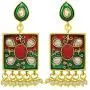 Aheli Indian Traditional Bollywood Style Enamel Necklace Earring Set Ethnic Jewelry Aheli Indian Traditional Bollywood Style Enamel Necklace Earring Set Ethnic Jewelry