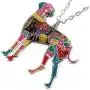 DOWAY Great Dane Necklace for Women Girls Charm Enamel Pet Dog Pendant Alloy Chain Fashion Jewelry Gift DOWAY Great Dane Necklace for Women Girls Charm Enamel Pet Dog Pendant Alloy Chain Fashion Jewelry Gift