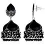 Aheli Enamel Jhumki Jhumka Pearl Dangle Earrings Indian Ethnic Wedding Party Fashion Statement Jewelry for Women