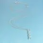MIXIA Fashion 3D DNA Double Helix Necklace Silver Gold DNA Necklace Pendant Biological Symbol Unique Science Jewelry for Women