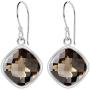 Brown Smoky Quartz 6.72 Ct Cushion 925 Sterling Silver Dangle Earrings Christmas Gifts For Women By Orchid Jewelry