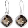 Brown Smoky Quartz 6.72 Ct Cushion 925 Sterling Silver Dangle Earrings Christmas Gifts For Women By Orchid Jewelry