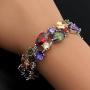 Classic Multi Gemstones Silver Sets, Amethyst Garnet Morganite Peridot