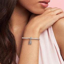 Pandora Jewelry 21 Years of Love Cubic Zirconia Charm in Sterling Silver